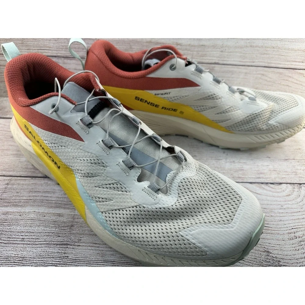 Salomon Sense Ride 5 MENS RAINY DAY / HOT SAUCE / FREESIA US 14